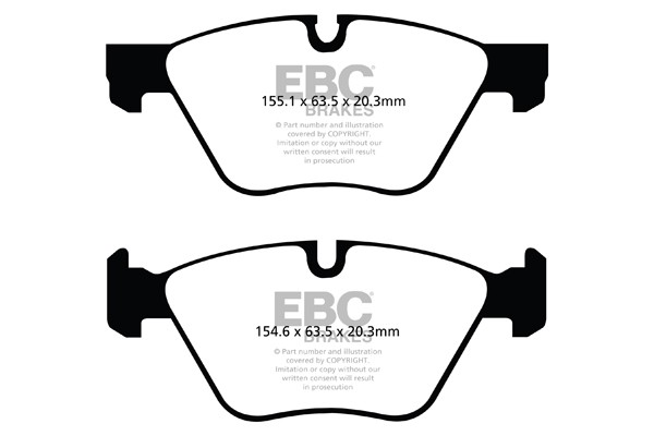 Stabdžių kaladėlės EBC "Ultimax" DPX2077
