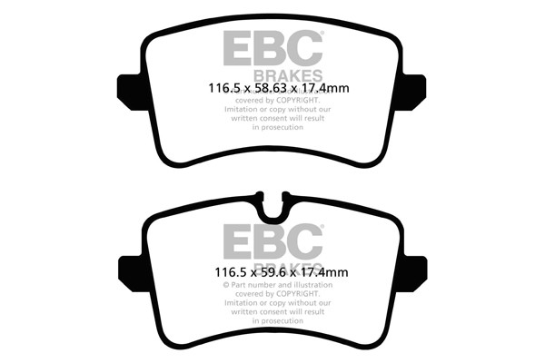 Stabdžių kaladėlės EBC "Ultimax" DPX2082