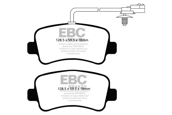 Stabdžių kaladėlės EBC "Ultimax" DPX2084