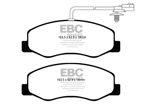 Stabdžių kaladėlės EBC "Ultimax" DPX2085