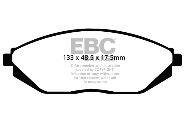 Stabdžių kaladėlės EBC "Ultimax" DPX2097