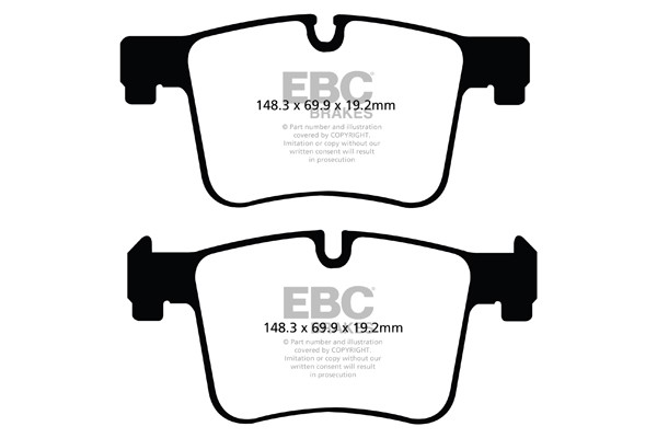 Stabdžių kaladėlės EBC "Ultimax" DPX2105