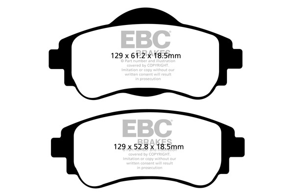 Stabdžių kaladėlės EBC "Ultimax" DPX2109