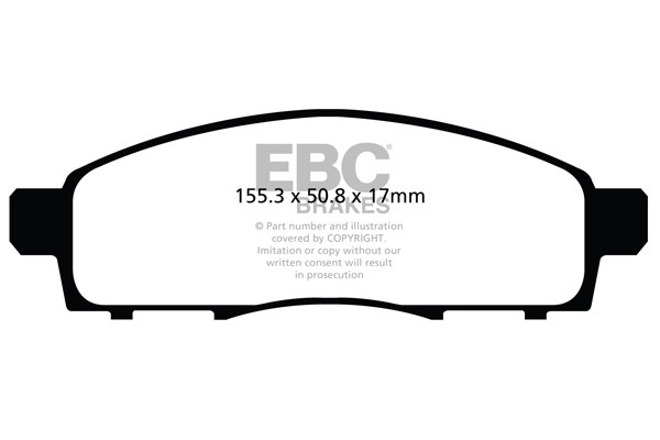 Stabdžių kaladėlės EBC "Ultimax" DPX2122