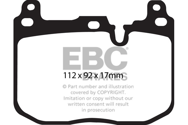 Stabdžių kaladėlės EBC "Ultimax" DPX2130
