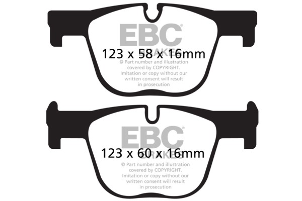 Stabdžių kaladėlės EBC "Ultimax" DPX2131