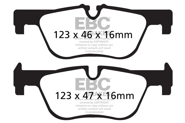 Stabdžių kaladėlės EBC "Ultimax" DPX2132