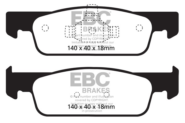 Stabdžių kaladėlės EBC "Ultimax" DPX2146
