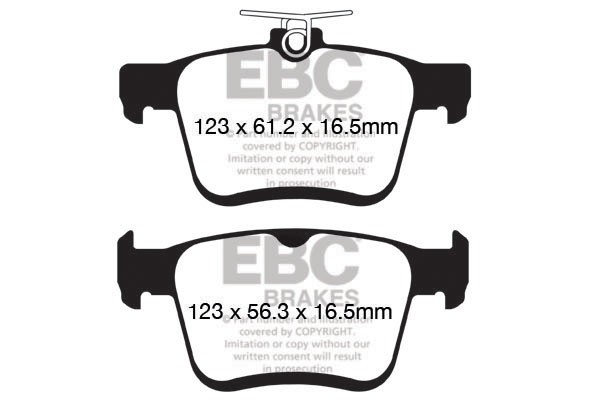 Stabdžių kaladėlės EBC "Ultimax" DPX2153