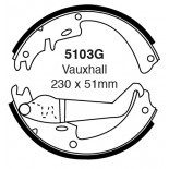 Būgninių stabdžių kaladėlės EBC 5103G