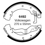 Būgninių stabdžių kaladėlės EBC 6492