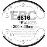 Būgninių stabdžių kaladėlės EBC 6616