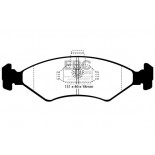 Stabdžių kaladėlės EBC "Ultimax" DP1051