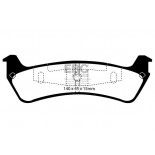 Stabdžių kaladėlės EBC "Ultimax" DP1201