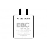 Stabdžių kaladėlės EBC "Ultimax" DP120