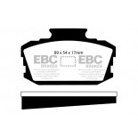Stabdžių kaladėlės EBC "Ultimax" DP129