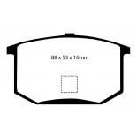 Stabdžių kaladėlės EBC "Greenstuff" DP2298