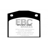 Stabdžių kaladėlės EBC "Ultimax" DP238