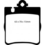 Stabdžių kaladėlės EBC "Redstuff" DP31441C