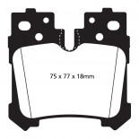 Stabdžių kaladėlės EBC "Redstuff" DP31812C