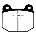 Stabdžių kaladėlės EBC "Redstuff" DP3197/2C