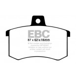 Stabdžių kaladėlės EBC "Ultimax" DP370