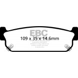 Stabdžių kaladėlės EBC "Yellowstuff" DP41784R