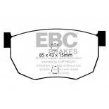 Stabdžių kaladėlės EBC "Ultimax" DP468