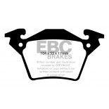 Stabdžių kaladėlės EBC "Vanbrake" DPC1343